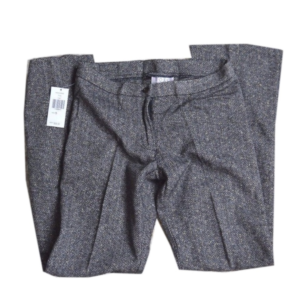XOXO Juniors Womens Herringbone Wool Blend Work Dress Office Trousers Pants